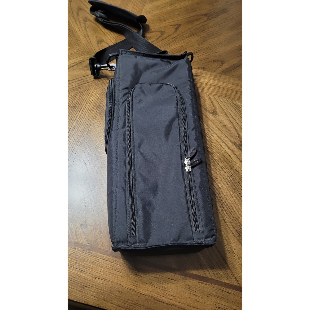 CaddyDaddy Six Pack Golf Cooler Bag Insulated Beverage Sleeve Black Nylon